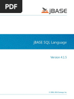 jBASE-SQL-Engine