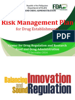 Risk Management Plan for Drug Establishments