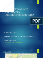 Traditional and Contemporary Architecture in India: A Case Study of Indian Institute of Management, Ahmedabad