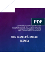 Managar Barbat Vs Manager Femeie