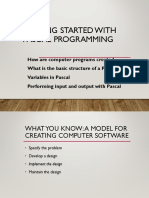 Introduction To Pascal