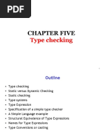 Chapter Five: Type Checking