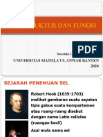 Sel: Struktur Dan Fungsi: Universitas Mathla'Ul Anwar Banten 2020