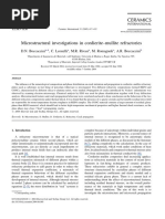 Microstructural Investigations in Cordierite-Mullite Refractories