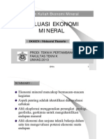 Download Evaluasi Ekonomi Mineral by ayyenk SN47918898 doc pdf