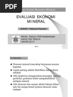 Download Evaluasi Ekonomi Mineral by ayyenk SN47918898 doc pdf