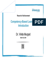 Competency-Based Learning:: Dr. Vinita Murgod