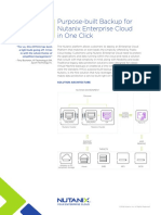 Purpose-Built Backup For Nutanix Enterprise Cloud in One Click