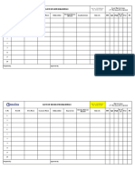 List of Live Drawings: Issue / Retrival Status ("/" For Issue, X For Retrival) Drawing Revision Number Purch Ase