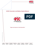 24VDC Generator and Battery System Manual: "Engine and Compressor Control Specialists"