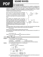 Sound Wave Theory PDF