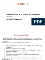 Maintenance Cost, Replacement Methods and Service Life - Class Note of Chapter 2