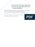 ere there are all necessary operations required by the law to reduce the risk of accident and avoid criminal liabilities.docx