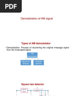 Demodulation of AM Signal