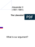 Alexander II (1851-1881) : The Liberalist?