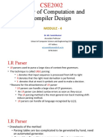 Theory of Computation and Compiler Design: Module - 4