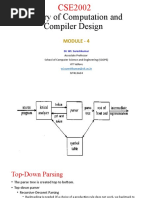 Theory of Computation and Compiler Design: Module - 4