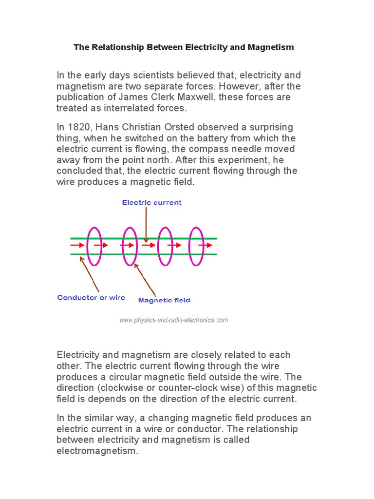The Relationship Between Electricity and PDF