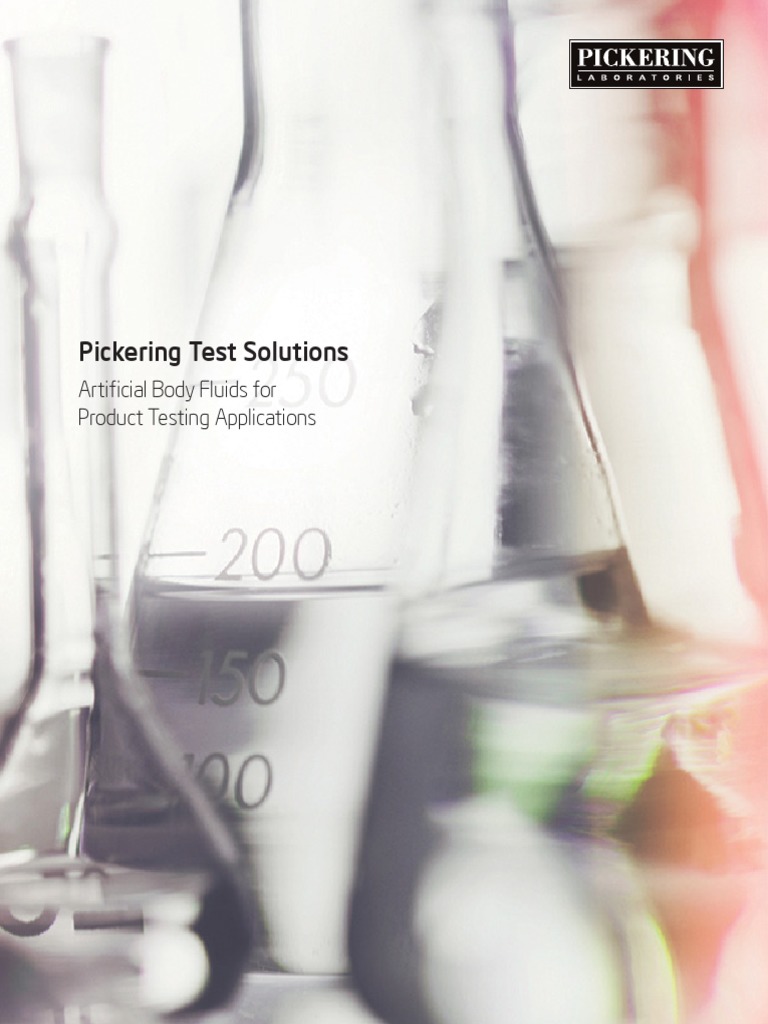 Brochure, Pickering Test Solutions | PDF | Perspiration | Urine