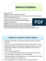 Curs 9 Si 10 Metabolismul Lipidelor