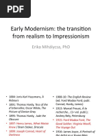 Early Modernism Realism To Impressionism