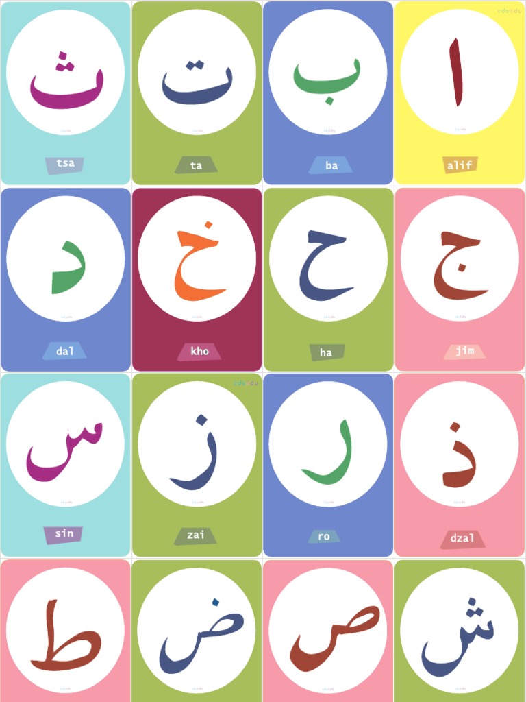 Flashcard Hijaiyah Warna Edundu PDF PDF