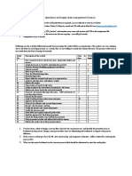 Assignment: Operations and Supply Chain Management (Finance)