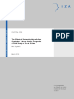 The Effect of University Attended On Graduates' Labour Market Prospects: A Field Study of Great Britain