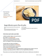 Pan de Pita - Recetas de Rechupete - Recetas de Cocina Caseras y Fáciles