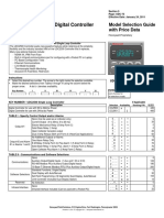 UDC2500 Universal Digital Controller: Model Selection Guide With Price Data