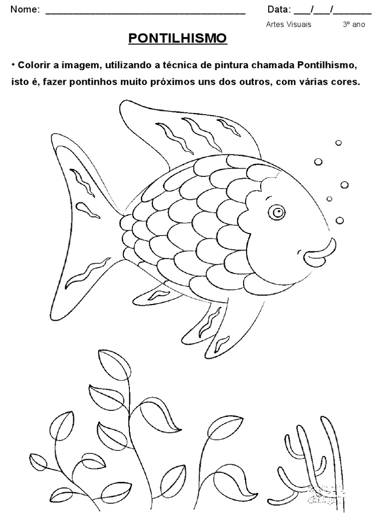Atividade de Pontilhismo para 3º Ano | PDF | Arte
