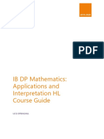 IB DP Mathematics: Applications and Interpretation HL Course Guide