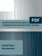 Business Sustainability: Effects of Changing Needs and Wants of The Customer