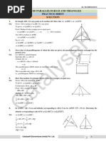 Area of Parallelogram Practice Sheet