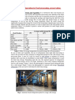 Applications of Refrigeration