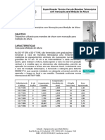 Especificação Técnica Vara Manobra Telescópica Com Marcação para Medição de Altura