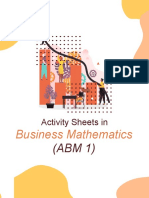 Activity Sheets In: Business Mathematics