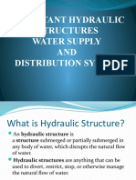 Important Hydraulic Structures Water Supply AND Distribution System