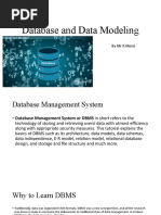 Database and Data Modeling