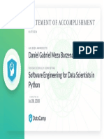 Software Engineering For Data Scientist in Python PDF