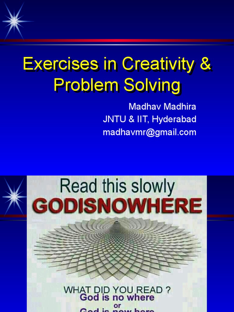 Creativity and Problem-Solving Exercises | PDF | Home & Garden