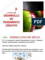 Tecnicas para El Desarrollo Del Pensamiento Creativo