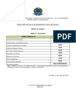 Instituto Federal de Educação, Ciência E Tecnologia Sul - Rio - Grandense Departamento de Seleção