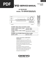 Service Manual Service Manual: TX-SR307 (B) (S) (G)