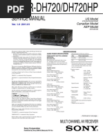 Service Manual: Multi Channel Av Receiver