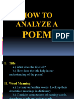 How To Analyze A Poem