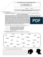 Evaluación Inglés 4to Periodo - SEPTIMO