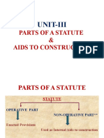 Parts of A Statute - Slide-I