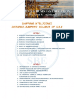 Distance Learning Courses of Sbe