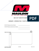 M413Xt Maintainer Owner / Operator / Parts Manual